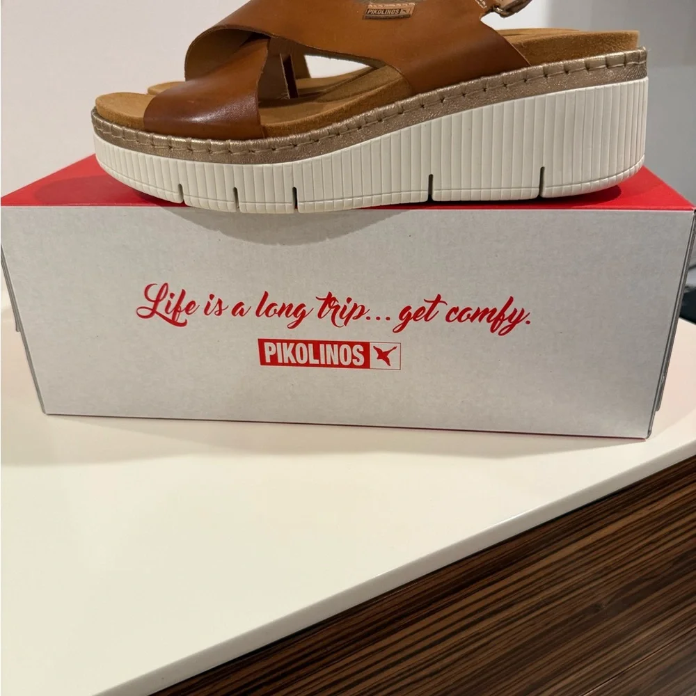 PIKOLINOS Gomera Leather Sandals. Size 41. New in box - Picture 2 of 6
